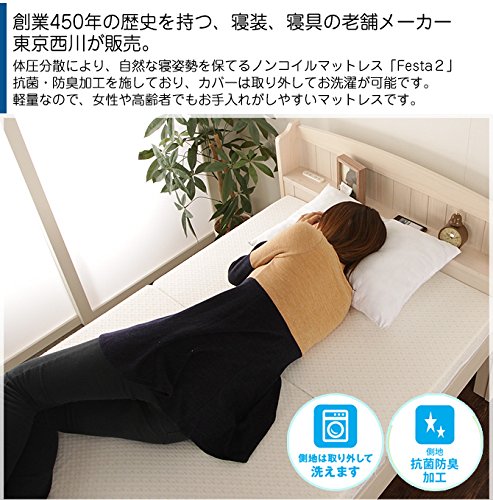 Amazon | 高反発マットレス ダブル 三つ折りマットレス 東京西川